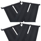 VidaXL Panou &icirc;ncălzitor solar pentru piscină, 4 buc., 80x310 cm