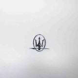 Emblema Maserati Ghibli M157 2015 Originala | Insigna Auto Logo Fata Spate
