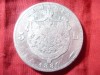 Moneda Argint 5 Lei 1880 Carol I, Semnatura pe Cerc, Calitate Mediocru - Numismatica Romania