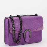 Cumpara ieftin Geanta dama Sofiline piele naturala mov lavanda casual de umar 17x24cm