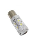 Led auto portocaliu, BAU15S 50W, 12V - 24V cu leduri EPISTAR