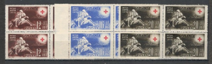 Romania.1943 Crucea Rosie bloc 4 TR.540