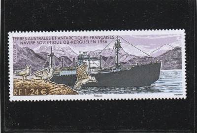 Taaf 2017-Transporturi,Traulerul sovietic &amp;quot;OB&amp;quot;,dantelat,MNH,Mi.957 foto