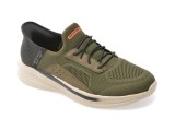 Cumpara ieftin Pantofi sport SKECHERS kaki, SLADE, din material textil