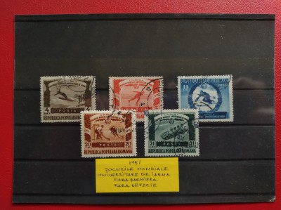 1951 - JOCURILE MONDIALE UNIVERSITARE DE IARNA foto