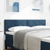 Suport de Cap LED cu design blocuri diamantate Albastru 160 cm Țesătură