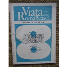 REVISTA VIATA ROMANEASCA AUGUST 1990 Nr. 8