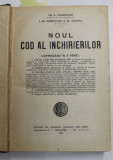 NOUL COD AL INCHIRIERILOR de GR. C. CONDURATU , I. GR. PERIETEANU si AL. VELESCU , 1924