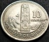 Moneda exotica 10 CENTAVOS - GUATEMALA, anul 1987 * cod 2470, America Centrala si de Sud