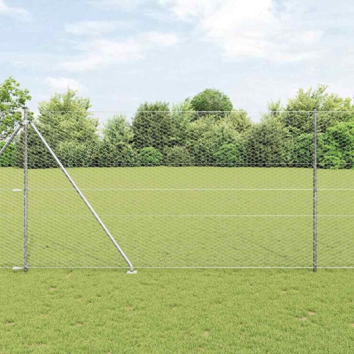 Gard Hexagonal 1.6x100 m Oțel Galvanizat