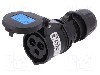 Conector alimentare AC, IEC 60309, IP44, 16A, 230V AC, 3 pini, PCE - 213-6X