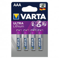 Baterii Varta Ultra Lithium Professional AAA, R3 4 Baterii / Set foto