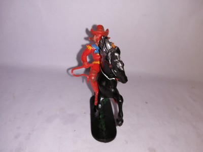 bnk jc Jean Hoeffler - Cowboy calare cu bici - rosu foto