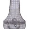 Aplica din alama masiva argintie brumata cu cristal CAT128B