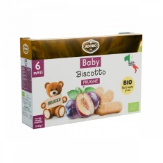 Biscuiti cu prune Bio 6 luni+, 2 x 125g, Adoro Bimbi