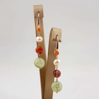 Cercei Mora din cuarț și perle foto