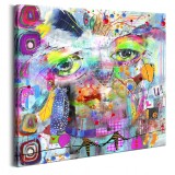 Cumpara ieftin Tablou - Colourful Owl 70x70 cm