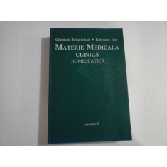 MATERIE MEDICALA CLINICA HOMEOPATICA - GHEORGHE BUNGETZIANU, GHEORGHE JURJ - (VOL I)