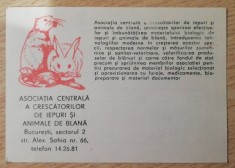 C9 1 - 1981 - Calendar de buzunar - Asociatia crescatorilor de iepuri