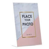 Ramă Foto, Model Stand, Plastic, Culoare Transparent, Dimensiuni 13x18cm, Oem