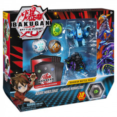 BAKUGAN SET DE LUPTA CU 5 BILE AQUOS NOBILIOUS SI DARKUS KRAKELIOS foto