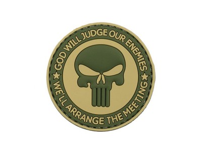 Patch God Will Judge cauciuc 8Fields Olive foto