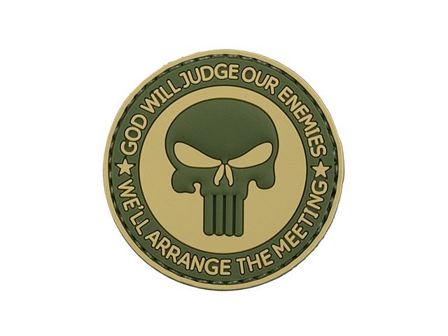 Patch God Will Judge cauciuc 8Fields Olive