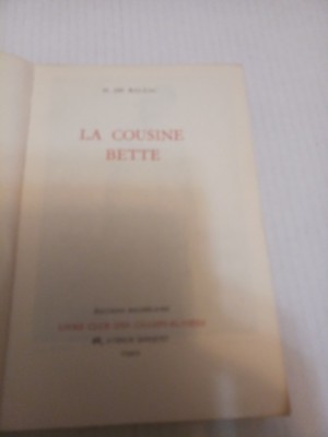 La cousine Bette - Honore de Balzac foto