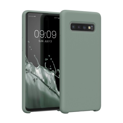 Husa Kwmobile pentru Samsung Galaxy S10, Verde, Silicon, KWM000009QK053C foto