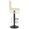 Scaun de bar, crem, material textil - 7