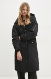 Answear Lab geaca femei, culoarea negru, de tranzitie