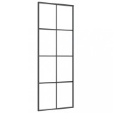 Cumpara ieftin Usa glisanta, negru, 76x205 cm, sticla ESG si aluminiu
