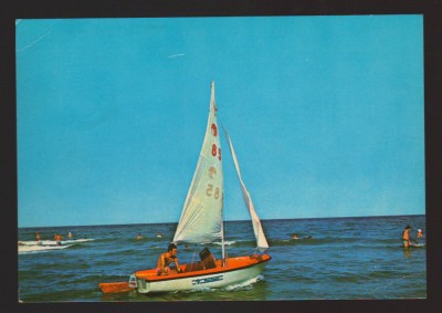 CPIB 21869 - CARTE POSTALA - IN LARGUL MARII. BARCA CU PANZA foto