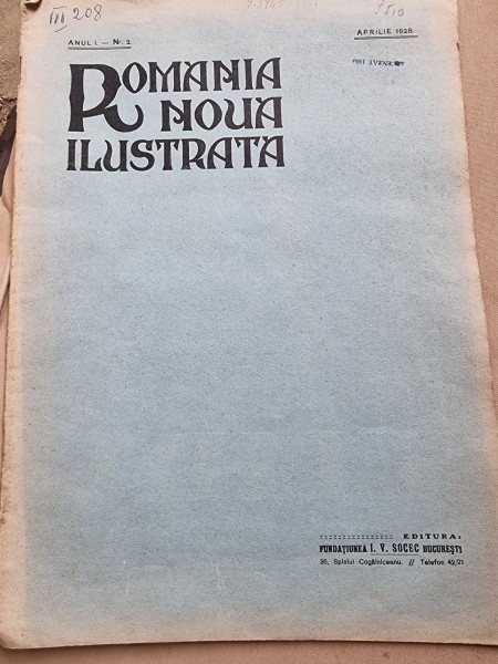 Revista Romania Noua Ilustrata nr.2/1928