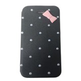 Cumpara ieftin Husa Telefon Flip Book iPhone 4 Black Pearls