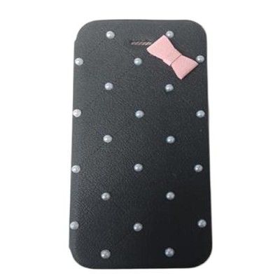Husa Telefon Flip Book iPhone 4 Black Pearls foto