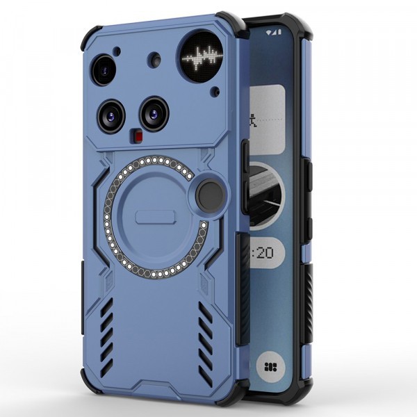 Husa pentru Nothing Phone (3), Techsuit, ArmorMag, Albastra