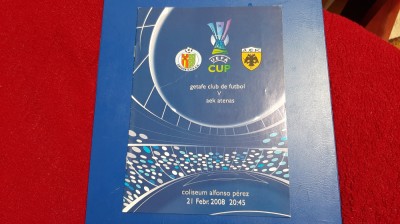 program Getafe FC - AEK Atena foto