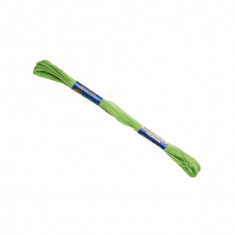 Ata bumbac pentru brodat Mouline NITARNA, 8 m, Verde Lime Punch