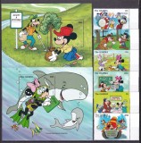 Gambia 1996 Disney MI 2322-2327 + 2 bl. 282,283 MNH, Nestampilat