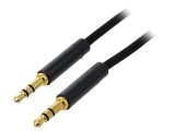Cablu Audio Jack 3,5mm 0,5m Negru, Vention