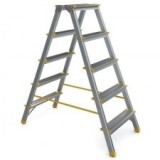 Scara Aluminiu 2 Tronsoane X 3 Trepte (963) (Alv) - 0.65 M
