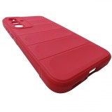 Husa tip capac spate silicon cauciucat rosu pentru Samsung Galaxy A35 5G