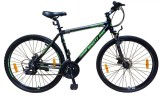Bicicleta hibrida 700C, de munte si oras, cadru 18 inch aluminiu, 21 viteze Shimano, frane pe disc