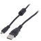 Cablu USB 2.0 UC-E6, 1,5m, negru