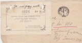 Urare de anul nou Incasatorul de electricitate Bucuresti 1924