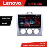 Navigatie Ford Focus 2 Manual Lenovo Kit-140-manual 8 core 6+128 GB Android Waze USB Navigatie Internet Youtube Radio CarStore Technology