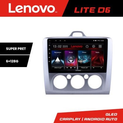 Navigatie Ford Focus 2 Manual Lenovo Kit-140-manual 8 core 6+128 GB Android Waze USB Navigatie Internet Youtube Radio CarStore Technology