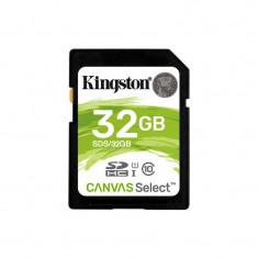 Card Kingston Canvas Select SDHC 32GB Clasa 10 UHS-I U1 80Mbs foto