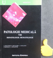 Patologie medicala vol VIII Hepatologie Hematologie Bouvenot Devulder foto